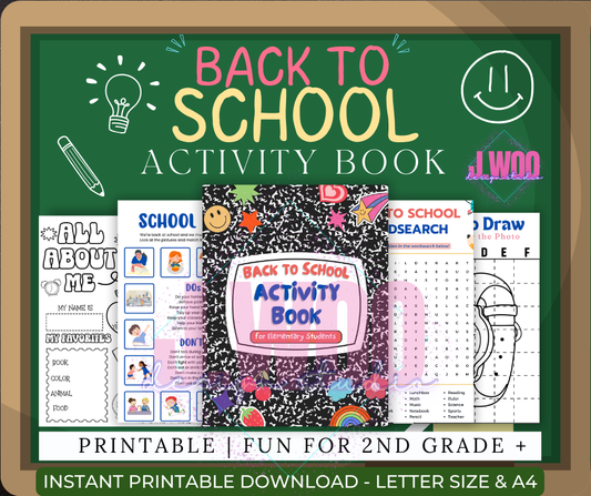 Printable Back to School Activity Book (Ages 7+)