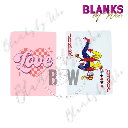 Sublimation Blank Playing Cards