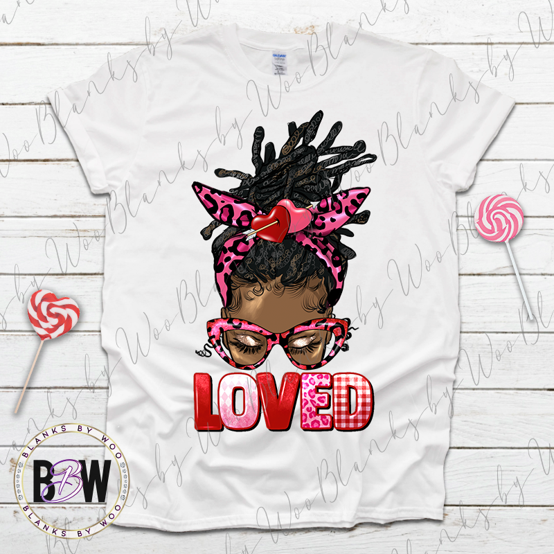 "Loved" Messy Bun - Locs (Transfer)