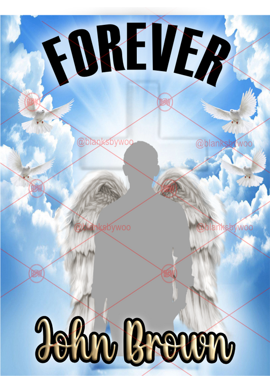 Forever in My Heart Memorial Template