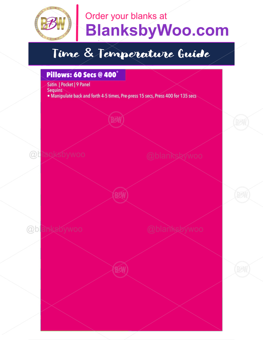Sublimation Time and Temperature Guide