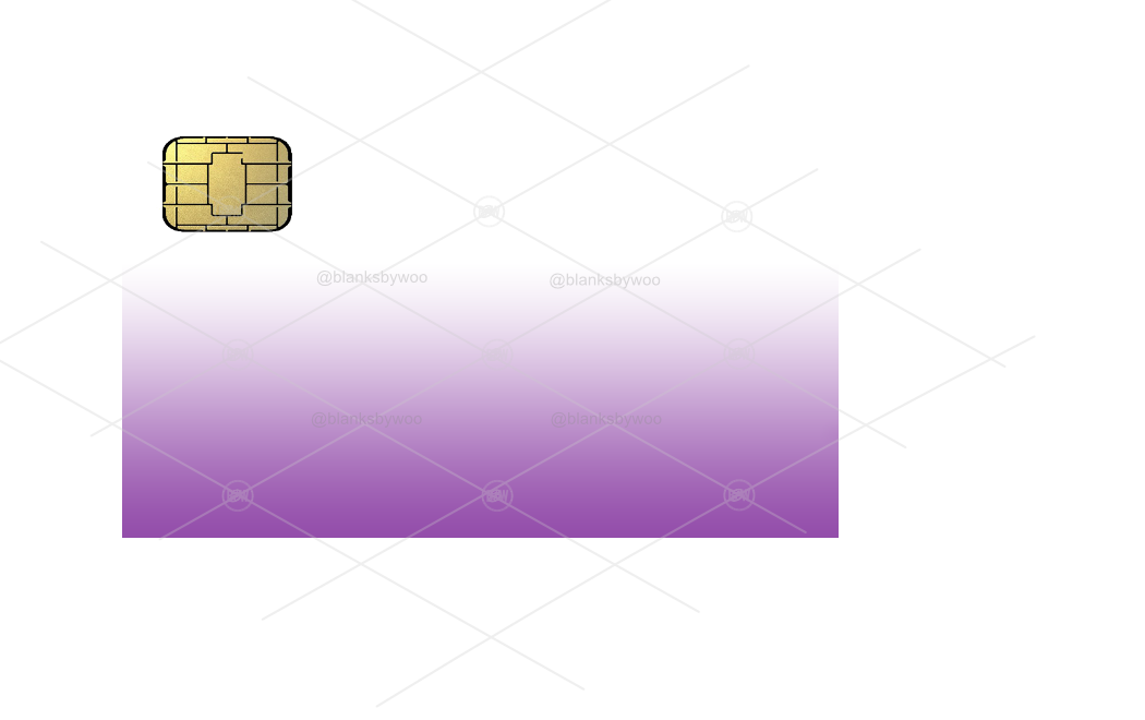 Basic Credit Card Template for Sublimation Aluminum Cards