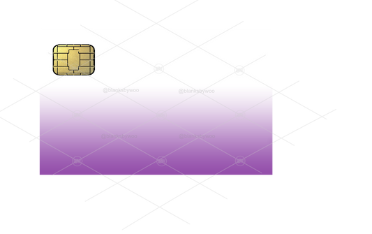 Basic Credit Card Template for Sublimation Aluminum Cards