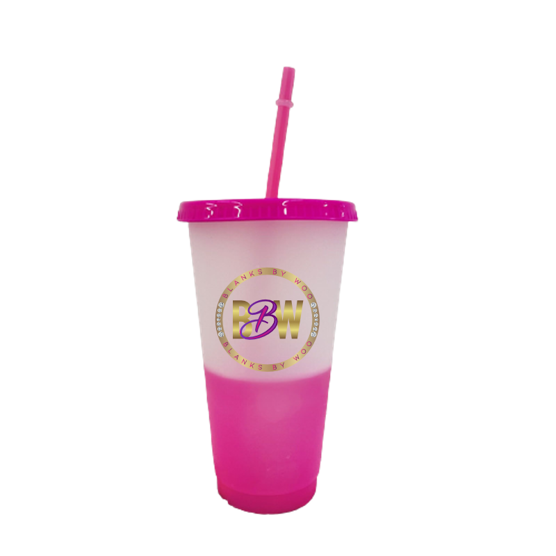 Plastic Cups Lid Glitter Straw, Drinking Cup Reusable