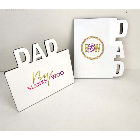 Sublimation MDF "DAD" Photo Frame