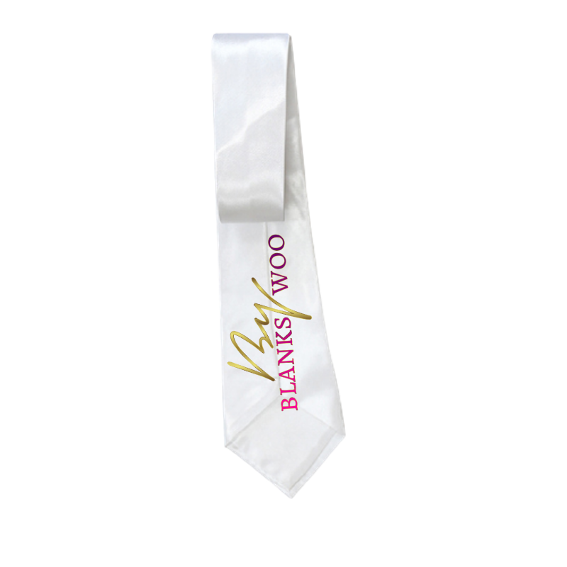 Mens' Blank Glossy Sublimation Necktie