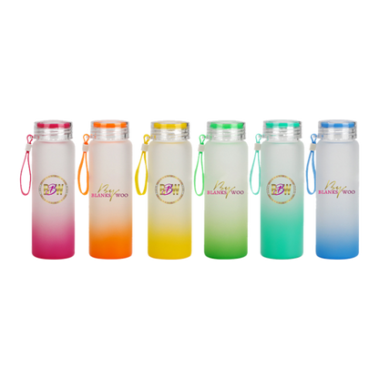 17 Oz Ombre Glass Water Bottle - subthisandthat